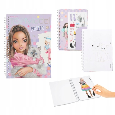 TOP MODEL Szkicownik Podręczny z Naklejkami Kieszonkowy Pocket 13445