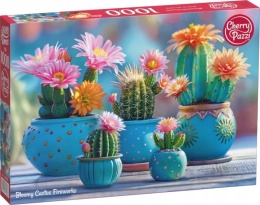 CherryPazi Puzzle Bloomy Cactus Fireworks 1000 elementów