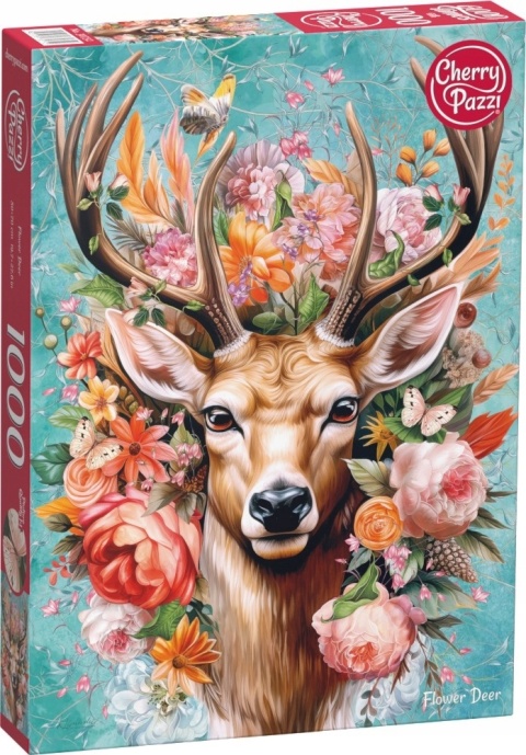 CherryPazi Puzzle Flower Deer 1000 elementów