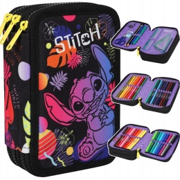 Coolpack Piórnik Trzykomorowy Wyposażeniem Jumper3 Disney Black Stitch
