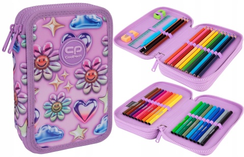 Coolpack Piórnik Dwukomorowy z Wyposażeniem Jumper 2 Balloons F066970