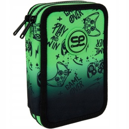 Coolpack Piórnik Dwukomorowy z Wyposażeniem Jumper 2 Game Over Green