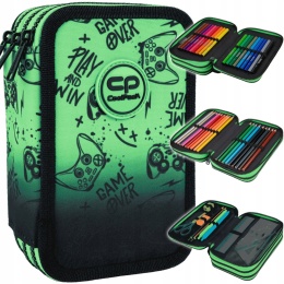 Coolpack Piórnik Trzykomorowy Wyposażeniem Jumper3 Game Over F067969
