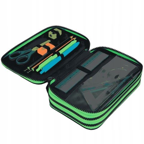 Coolpack Piórnik Trzykomorowy Wyposażeniem Jumper3 Game Over F067969