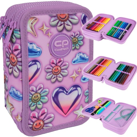 Coolpack Piórnik Trzykomorowy Wyposażeniem Jumper 3 Balloons F067970