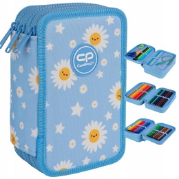 Coolpack Piórnik Trzykomorowy z Wyposażeniem Jumper3 Daisy Sun F067834