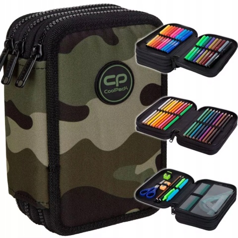 Coolpack Piórnik Trzykomorowy Wyposażeniem Jumper 3 Soldier E67572