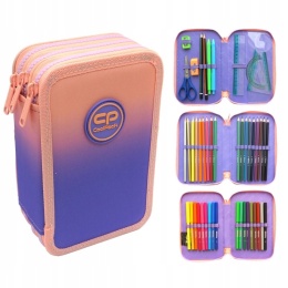 Coolpack Piórnik Trzykomorowy Wyposażeniem Jumper3 Graident Berry E506