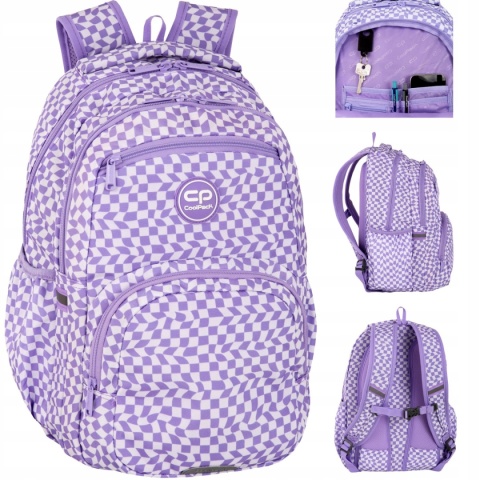 Coolpack Plecak Dwukomorowy Młodzieżowy Fioletowy Pick Yoghurt F099887