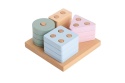 Cubika Drewniany Sorter Kwadratowy LSG6 Pastelowy 15870