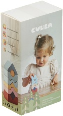 Cubika Drewniana Wieżyczka LD-23 Pastelowa 16105