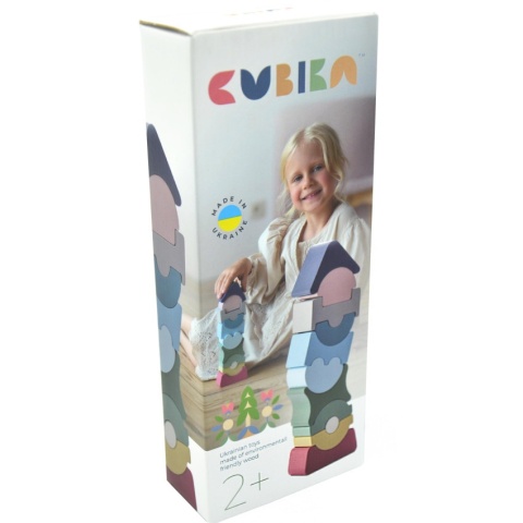 Cubika Drewniana Balansująca Wieżyczka LD-24 Pastelowa 16112