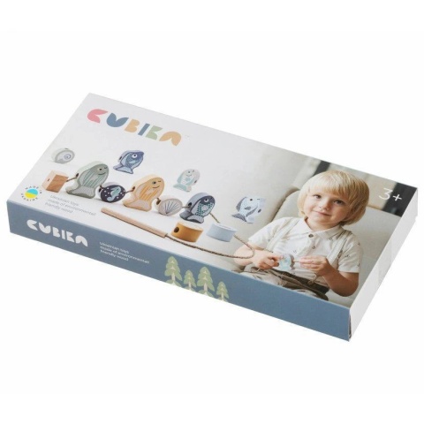 Cubika Drewniane Nawlekanki Rybki Pastelowe 16020