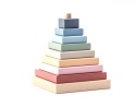 Cubika Drewniana Piramidka LD-18 Pastelowa 18m+ 15849