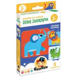 CzuCzu Puzzle na Cztery Dzikie Zwierzątka 24m+ 92368