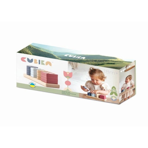 Cubika Drewniany Sorter Prostokątny LSG 5 Pastelowy 18m+ 15863