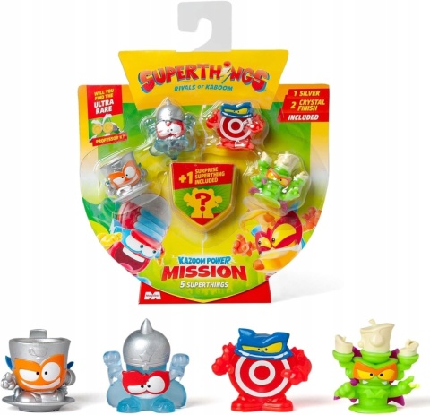 Super Zings SuperThings Zestaw Figurki Kazoom Power Mission 5-pack