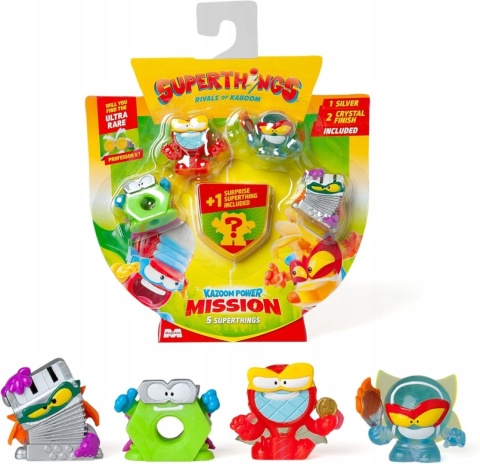 Super Zings SuperThings Zestaw Figurki Kazoom Power Mission 5-pack