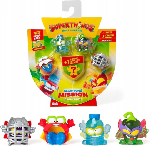 Super Zings SuperThings Zestaw Figurki Kazoom Power Mission 5-pack