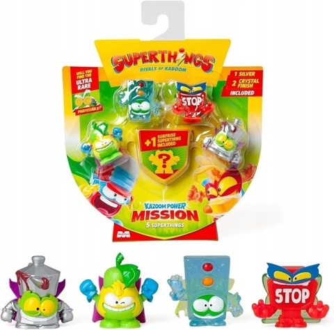 Super Zings SuperThings Zestaw Figurki Kazoom Power Mission 5-pack