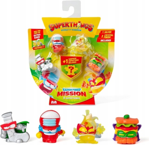 Super Zings SuperThings Zestaw Figurki Kazoom Power Mission 5-pack