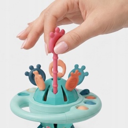 BocioLand Zabawka Sensoryczna Montessori Grzechotka Gryzak Ufo BL255