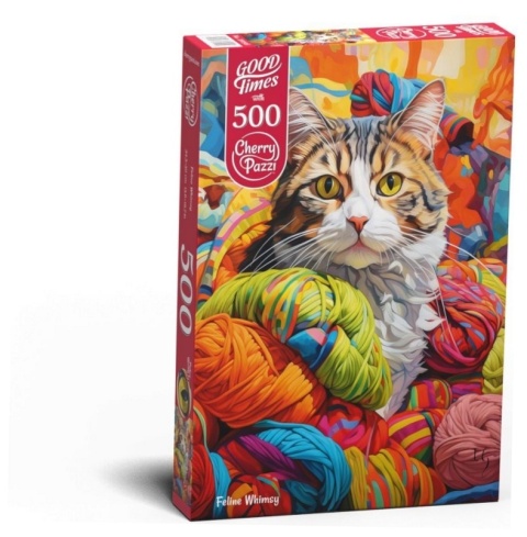 CherryPazi Puzzle Feline Whimsy 500 elementów