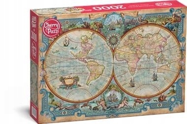 CherryPazi Puzzle Great Discoveries World Map 2000 elementów