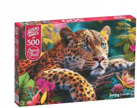 CherryPazi Puzzle Reclining Leopard 500 elementów