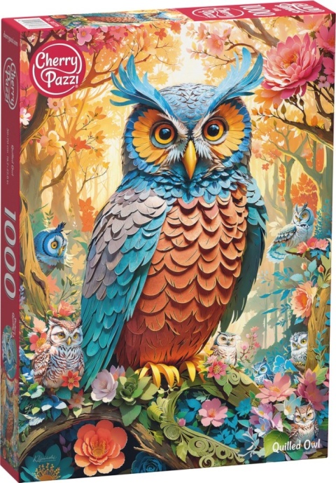 CherryPazi Puzzle Quilled Owl 1000 elementów