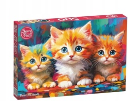 CherryPazi Puzzle Three Little Hearts 500 elementów