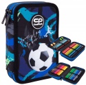 Coolpack Piórnik Dwukomorowy z Wyposażeniem Jumper2 Football Navy F967