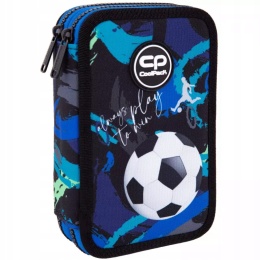 Coolpack Piórnik Dwukomorowy z Wyposażeniem Jumper2 Football Navy F967