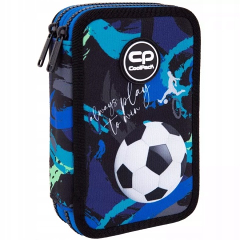 Coolpack Piórnik Dwukomorowy z Wyposażeniem Jumper2 Football Navy F967
