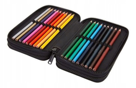 Coolpack Piórnik Trzykomorowy Wyposażeniem Jumper 3 Daisy Black F067817