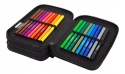Coolpack Piórnik Trzykomorowy Wyposażeniem Jumper 3 Daisy Black F067817