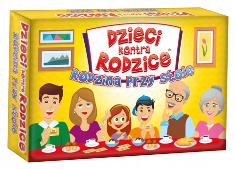 Gra Dzieci Kontra Rodzice Rodzina przy Stole Kangur