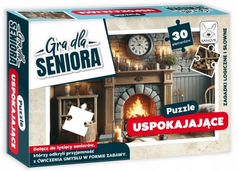 Gra dla Seniora Puzzle Uspokajające Kangur