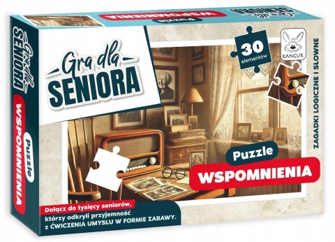 Gra dla Seniora Puzzle Wspomnienia Kangur