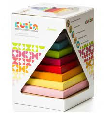 Piramidka Drewniana Wieża z klocków 18m+ Cubika Piramidka Drewniana Wieża z klocków 18m+ Cubika