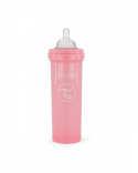 TwistShake Butelka antykolkowa 330ml Różowa 4m+