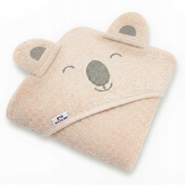 BocioLand Okrycie Kąpielowe dla Malucha 95x95cm z Uszami Koala BL106