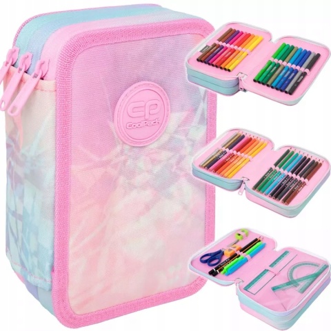 Coolpack Piórnik Trzykomorowy Wyposażeniem Jumper 3 Tie Dye F067912
