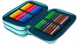 Coolpack Piórnik Trzykomorowy Wyposażeniem Jumper3 Gradient BlueLagoon