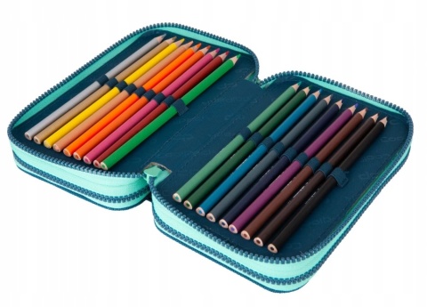 Coolpack Piórnik Trzykomorowy Wyposażeniem Jumper3 Gradient BlueLagoon