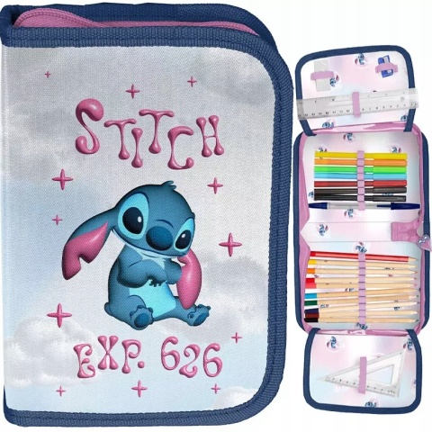 Paso Piórnik Szkolny Rozkładany z Wyposażeniem Stitch EXP 626