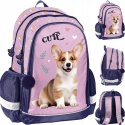 Paso Plecak 3-Komorowy Szkolny dla Klas 1-4 Cute Corgi Pies Corgi