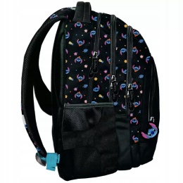 Paso Plecak 3-Komorowy Szkolny dla Klas 1-8 Czarny Stitch Beuniq