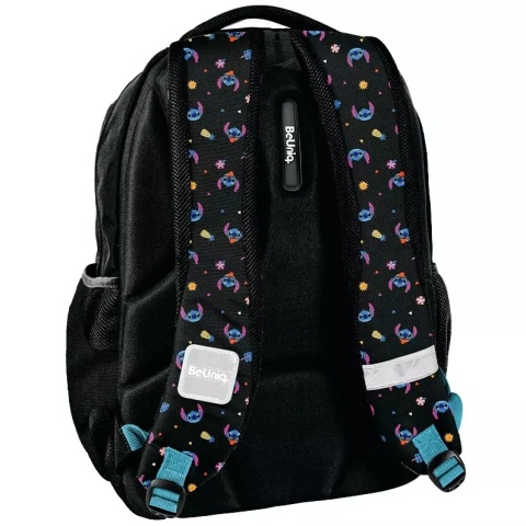 Paso Plecak 3-Komorowy Szkolny dla Klas 1-8 Czarny Stitch Beuniq