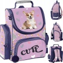 Paso Plecak Szkolny Tornister dla Klasy 1-3 Cute Corgi Pies Corgi